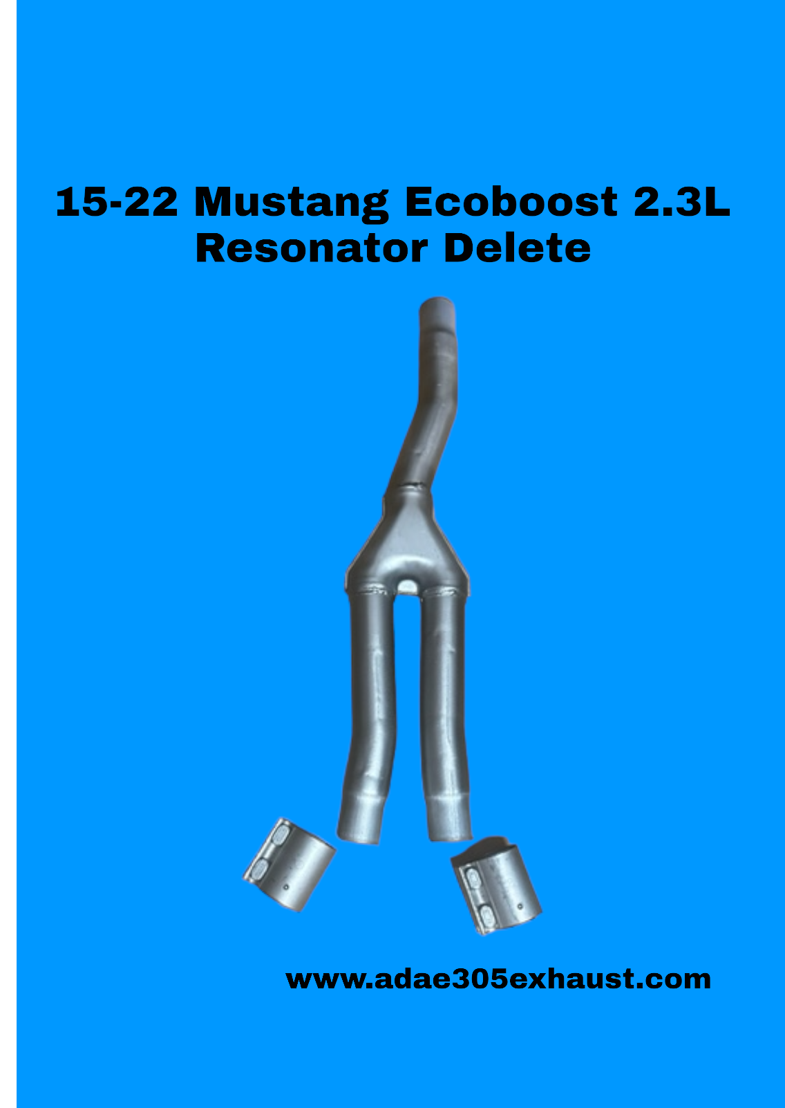 15-22 Mustang Ecoboost 2.3L Resonator Delete