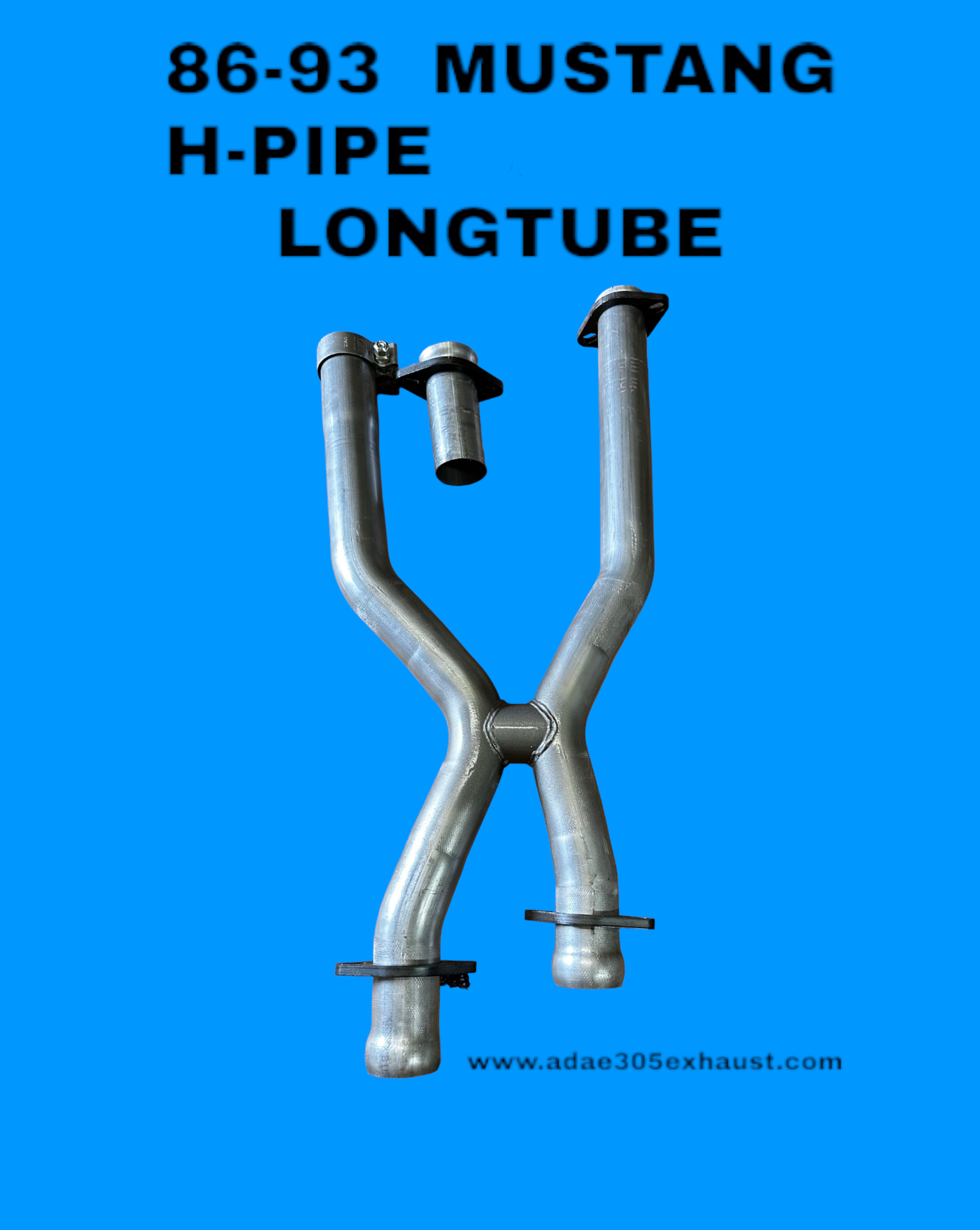 86-93 MUSTANG H-PIPE LONGTUBE FOX BODY (No AOD)