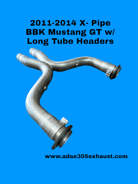 2011-2014 X-Pipe BBK Mustang GT w/ Long Tube Headers 3"