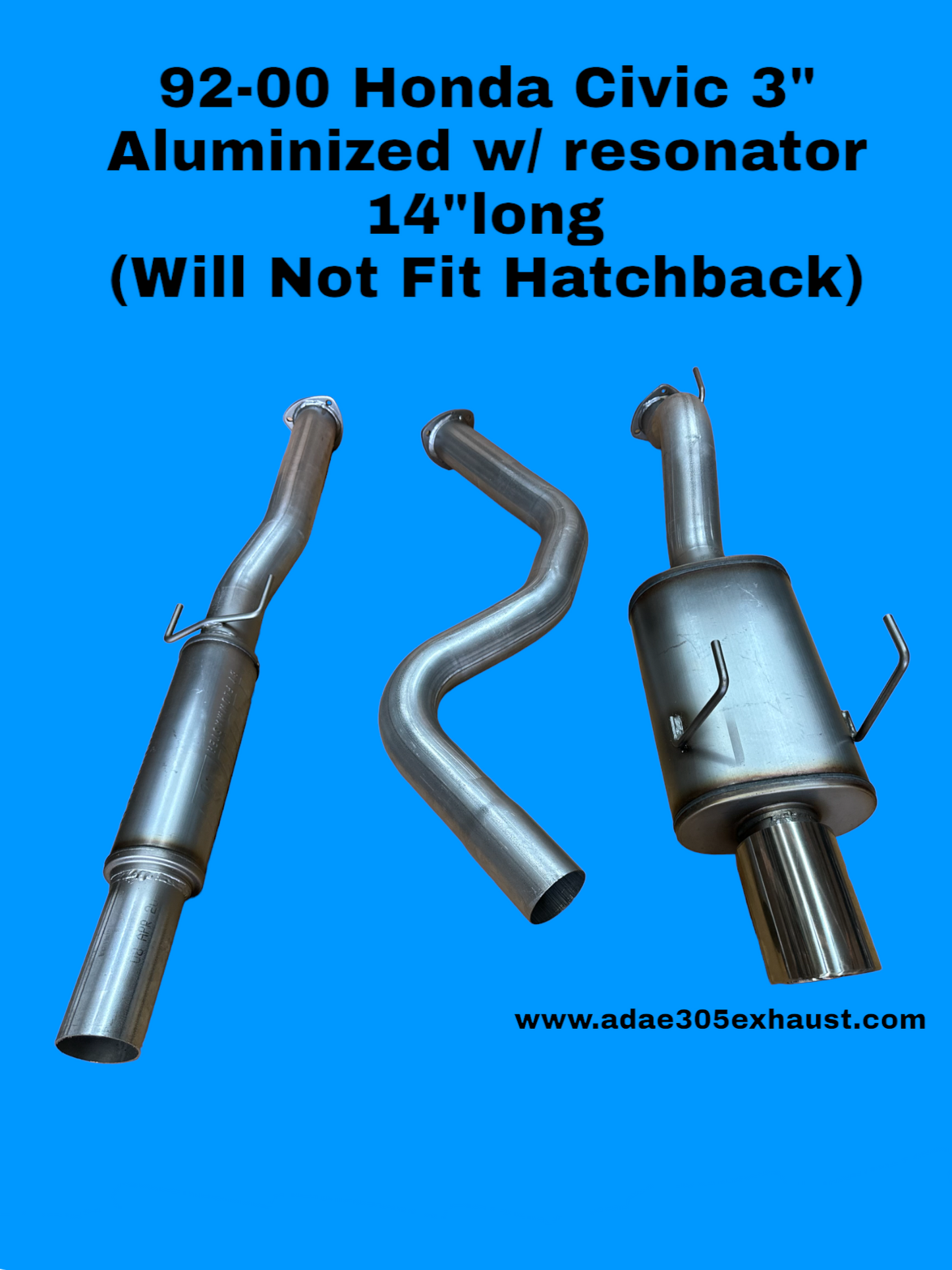 92-00 Honda Civic Cat back Exhaust System (Will Not Fit Hatchback)