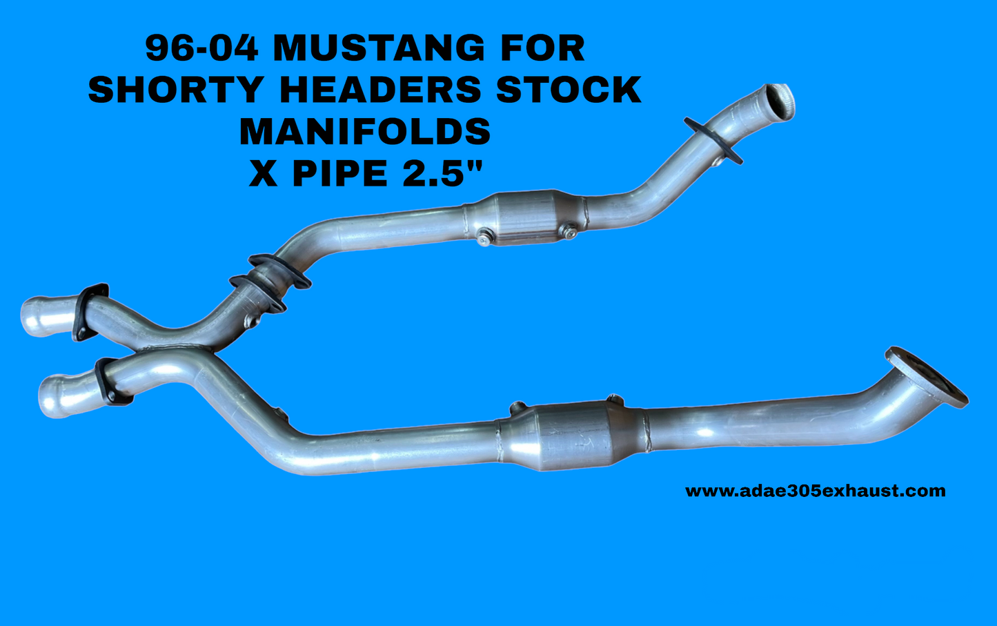 96-04 MUSTANG STOCK SHORTY X PIPE 2.5"