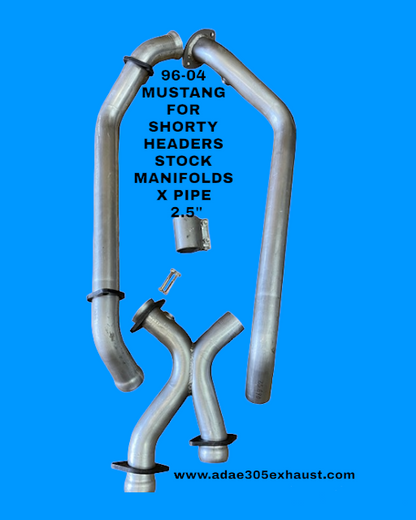 96-04 MUSTANG STOCK SHORTY X PIPE 2.5"