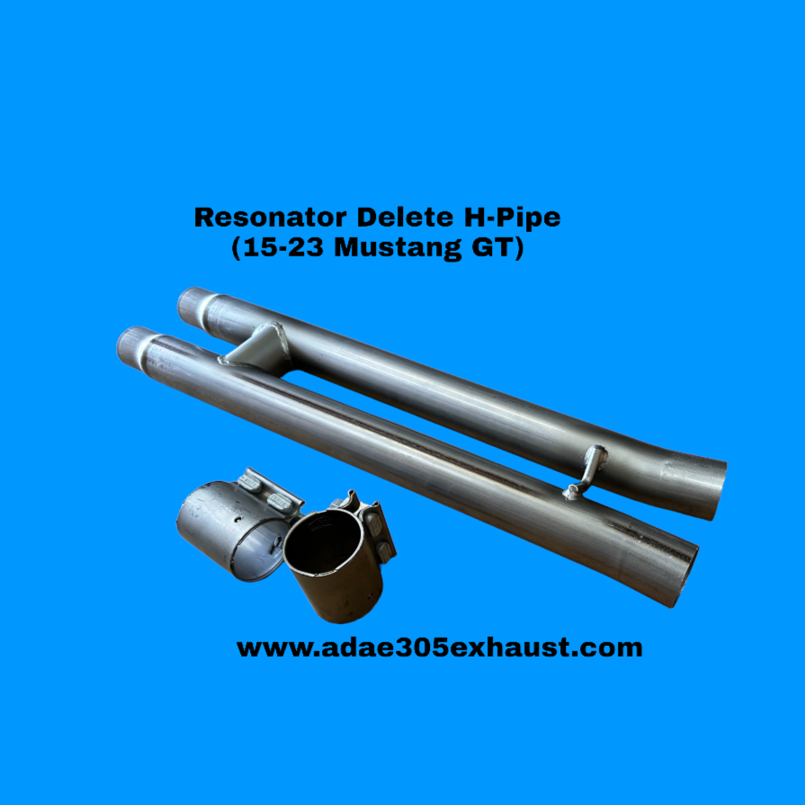 Resonator Delete H-Pipe or X-Pipe (15-23 Mustang GT)