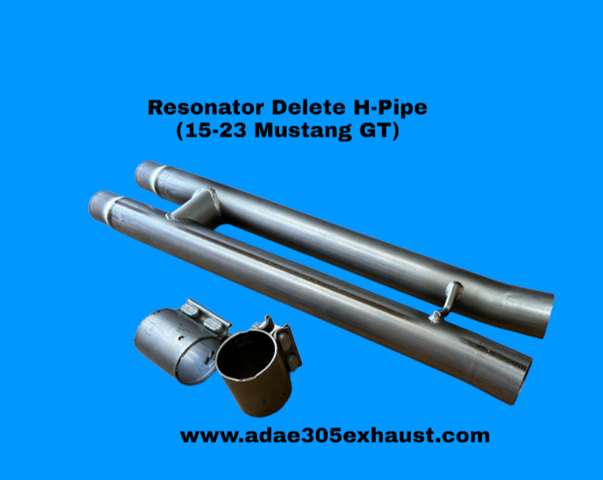 Resonator Delete H-Pipe or X-Pipe (15-23 Mustang GT)