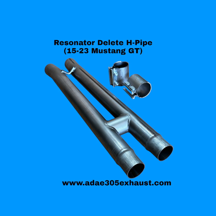 Resonator Delete H-Pipe or X-Pipe (15-23 Mustang GT)