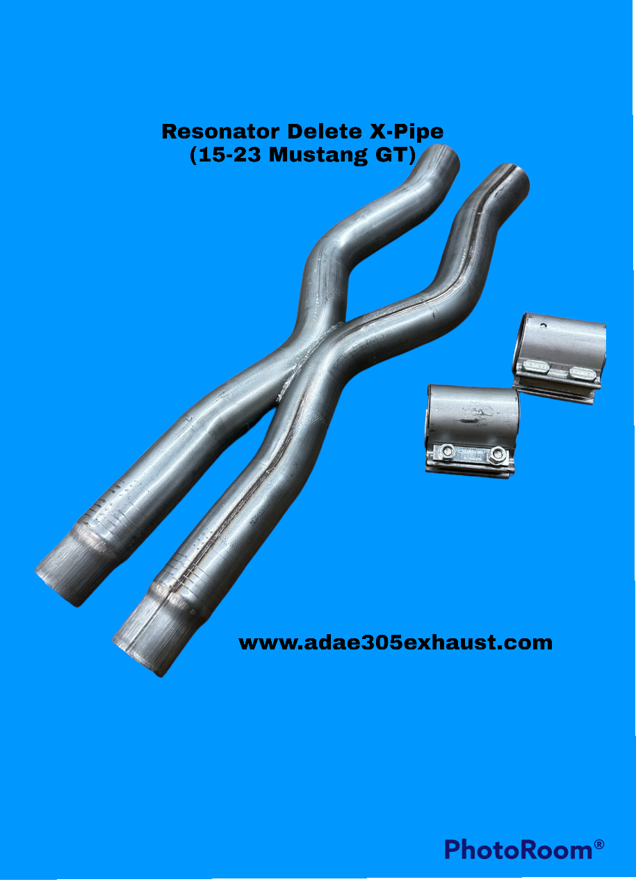 Resonator Delete H-Pipe or X-Pipe (15-23 Mustang GT)