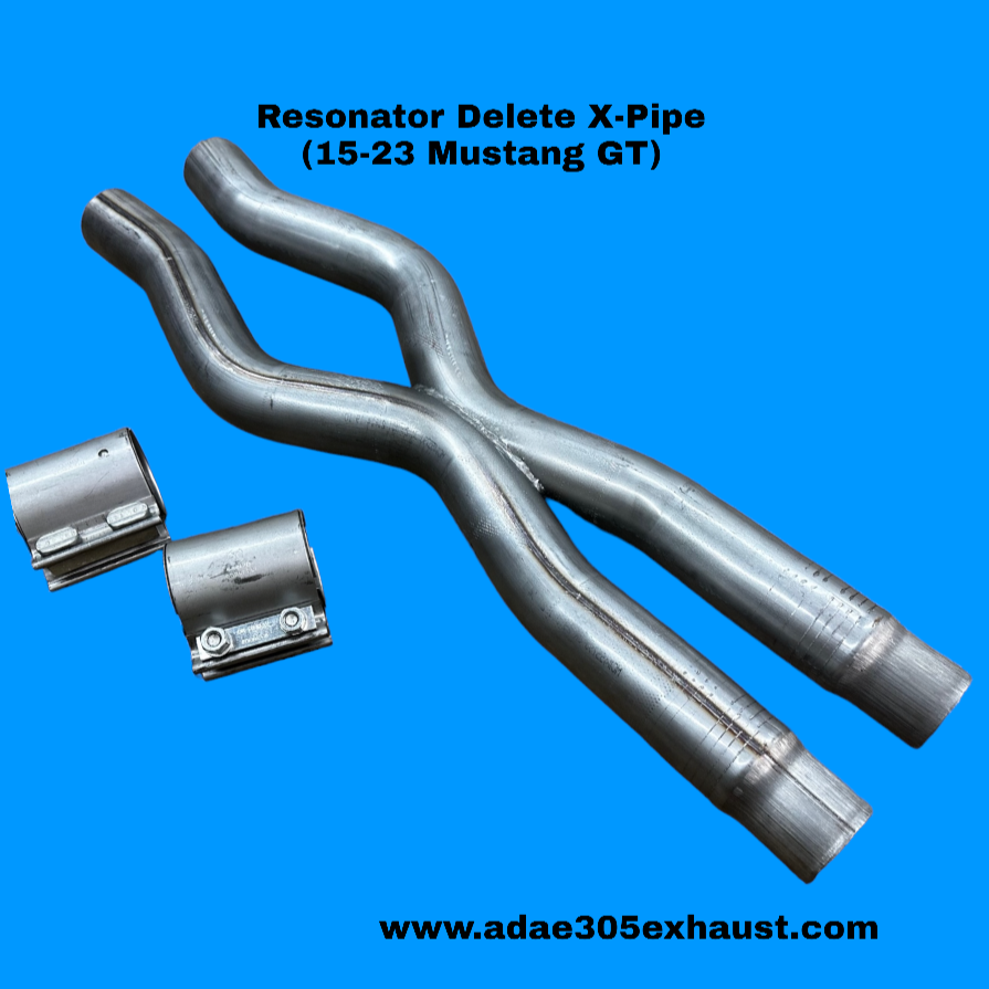 Resonator Delete H-Pipe or X-Pipe (15-23 Mustang GT)