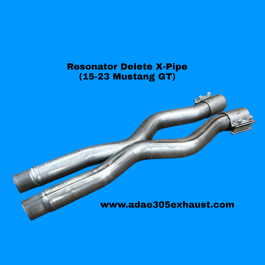 Resonator Delete H-Pipe or X-Pipe (15-23 Mustang GT)
