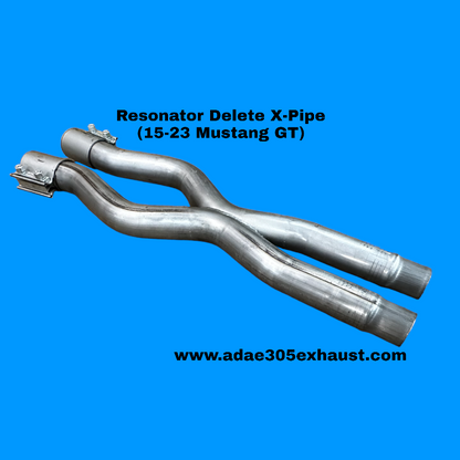 Resonator Delete H-Pipe or X-Pipe  (15-23 Mustang GT)