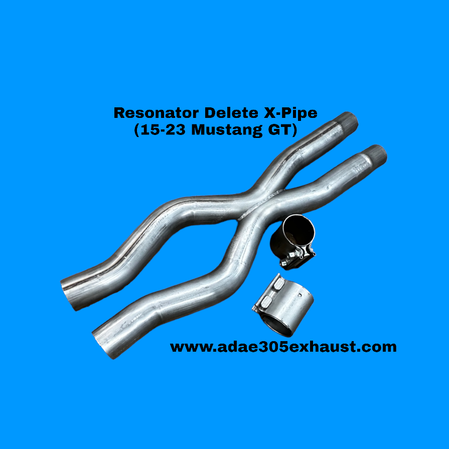 Resonator Delete H-Pipe or X-Pipe (15-23 Mustang GT)