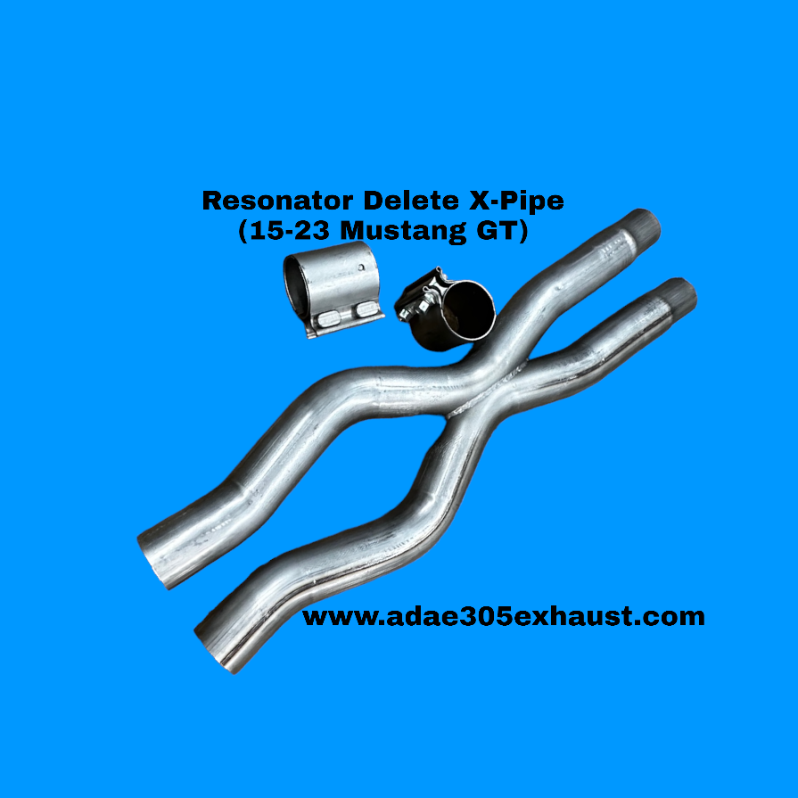 Resonator Delete H-Pipe or X-Pipe (15-23 Mustang GT)