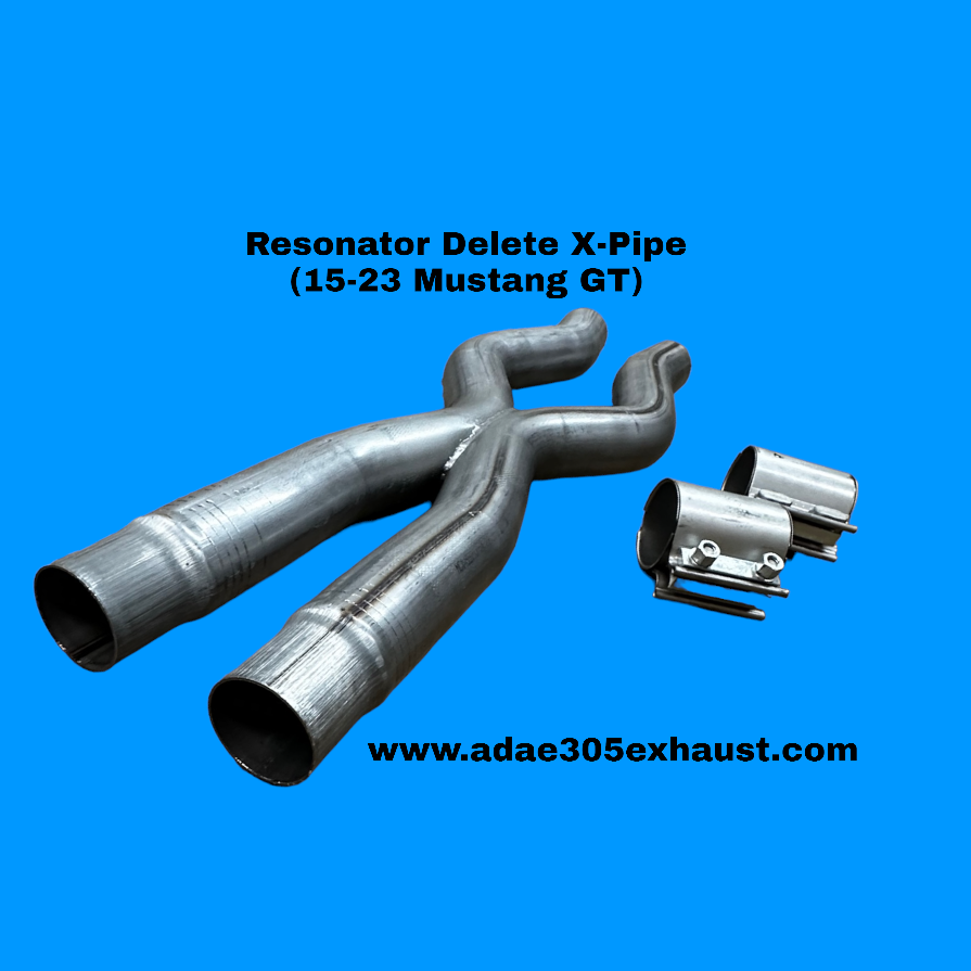 Resonator Delete H-Pipe or X-Pipe (15-23 Mustang GT)