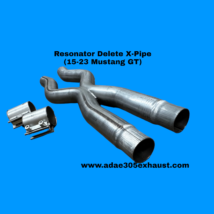 Resonator Delete H-Pipe or X-Pipe (15-23 Mustang GT)
