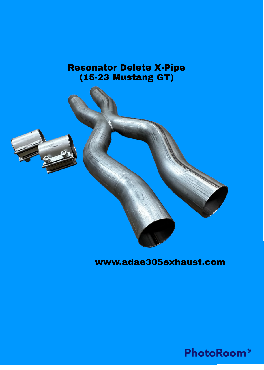 Resonator Delete H-Pipe or X-Pipe (15-23 Mustang GT)