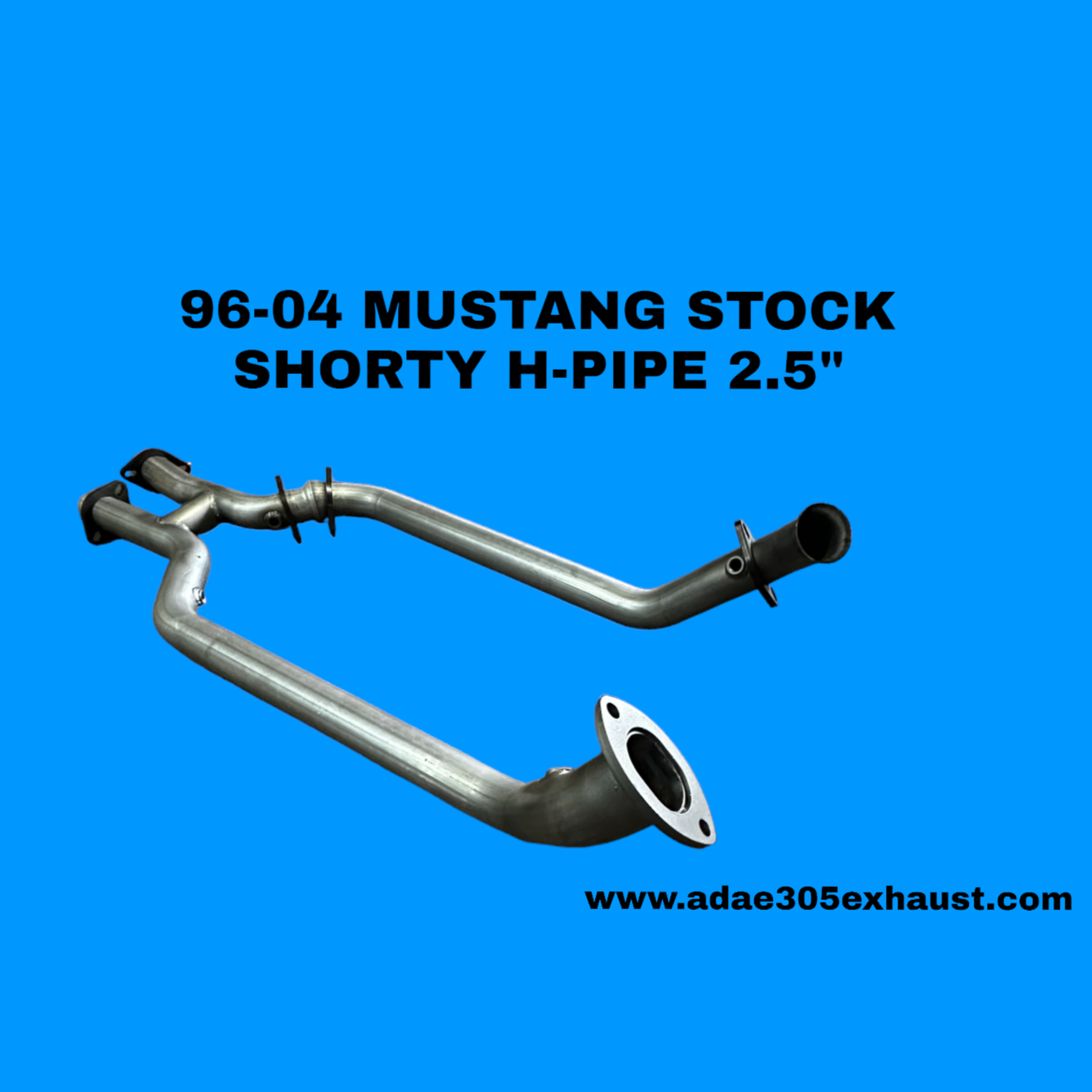 96-04 MUSTANG STOCK SHORTY H-PIPE 2.5"