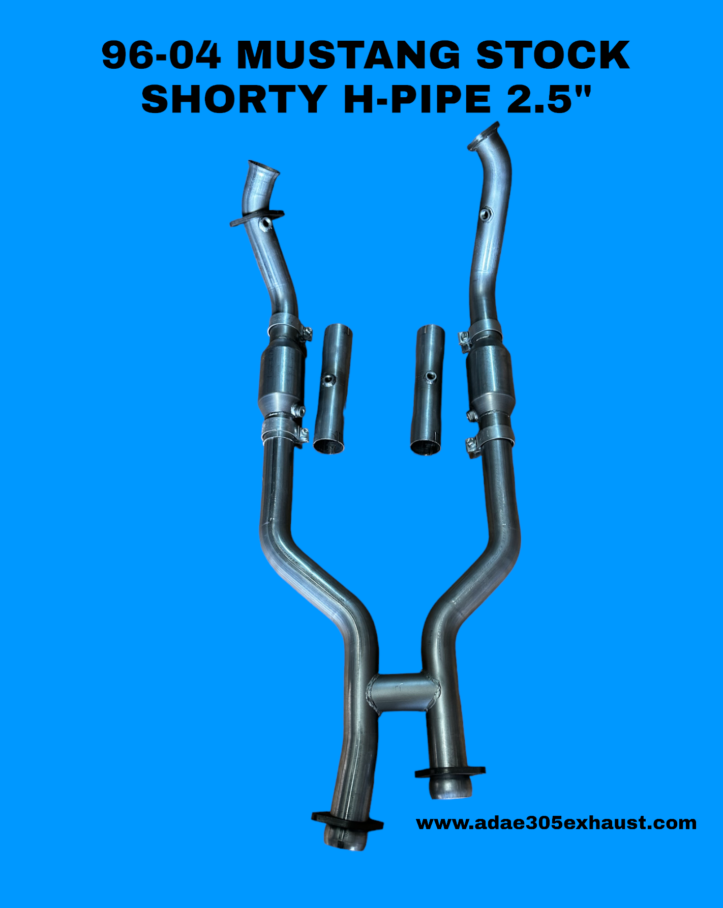 96-04 MUSTANG STOCK SHORTY H-PIPE 2.5"