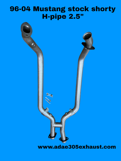 96-04 MUSTANG STOCK SHORTY H-PIPE 2.5"