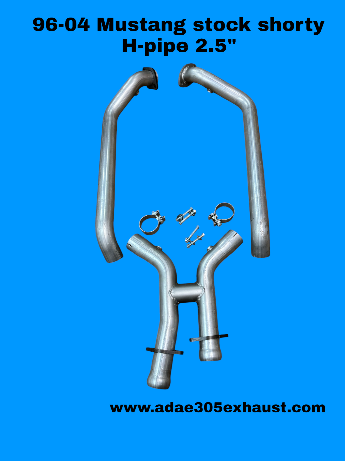 96-04 MUSTANG STOCK SHORTY H-PIPE 2.5"