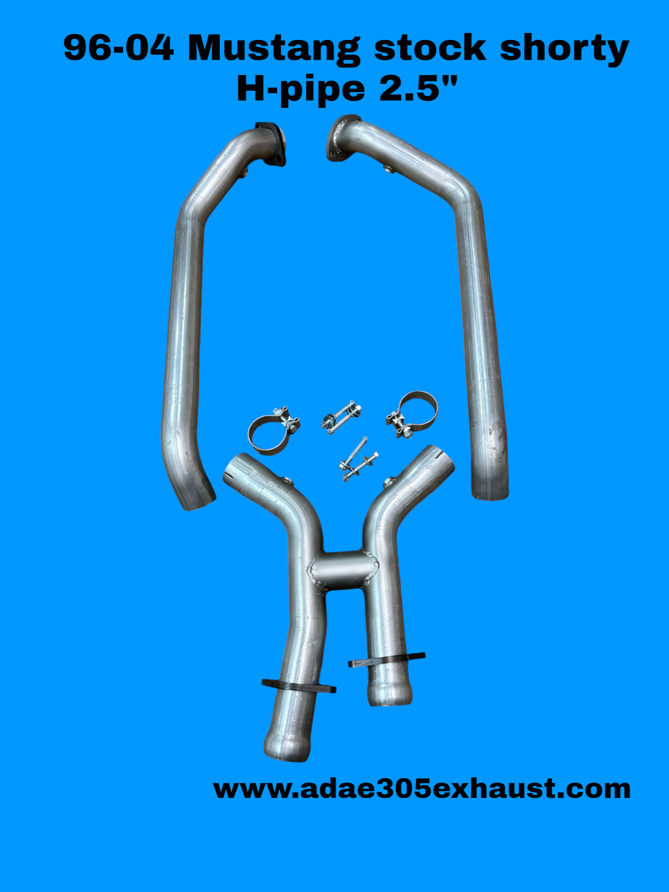 96-04 MUSTANG STOCK SHORTY H-PIPE 2.5"