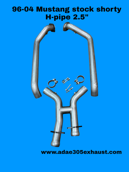 96-04 MUSTANG STOCK SHORTY H-PIPE 2.5"