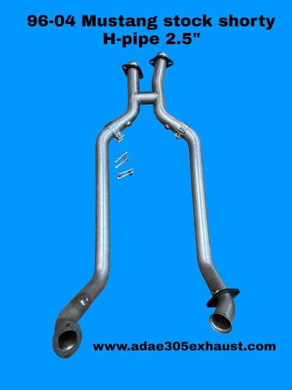 96-04 MUSTANG STOCK SHORTY H-PIPE 2.5"