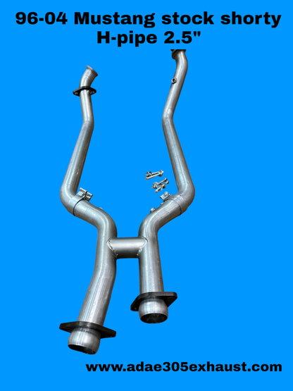 96-04 MUSTANG STOCK SHORTY H-PIPE 2.5"