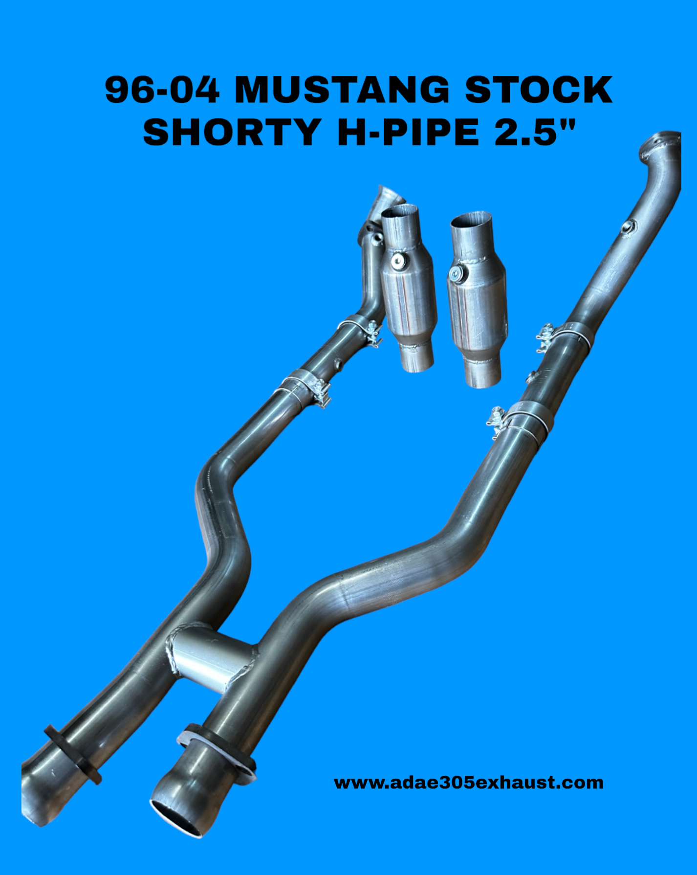 96-04 MUSTANG STOCK SHORTY H-PIPE 2.5"