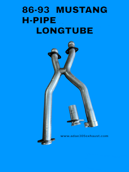 86-93 MUSTANG H-PIPE  LONGTUBE FOX BODY (No AOD)