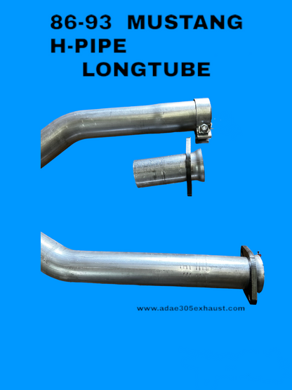 86-93 MUSTANG H-PIPE  LONGTUBE FOX BODY (No AOD)