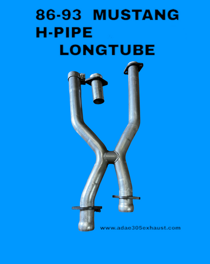 86-93 MUSTANG H-PIPE  LONGTUBE FOX BODY (No AOD)