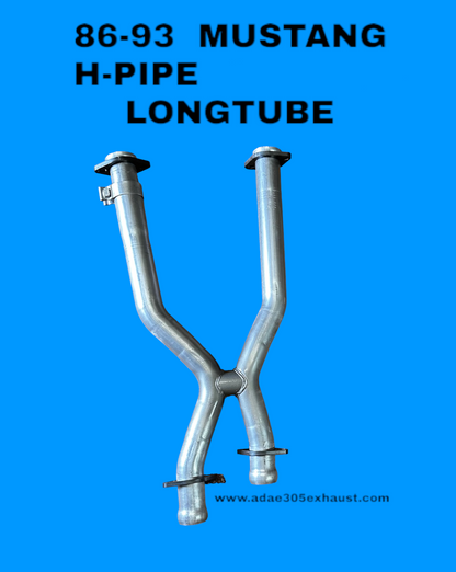 86-93 MUSTANG H-PIPE  LONGTUBE FOX BODY (No AOD)