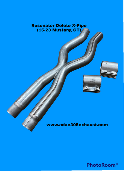 Resonator Delete H-Pipe or X-Pipe  (15-23 Mustang GT)
