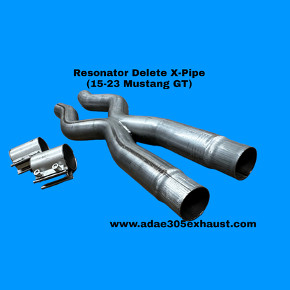 Resonator Delete H-Pipe or X-Pipe  (15-23 Mustang GT)