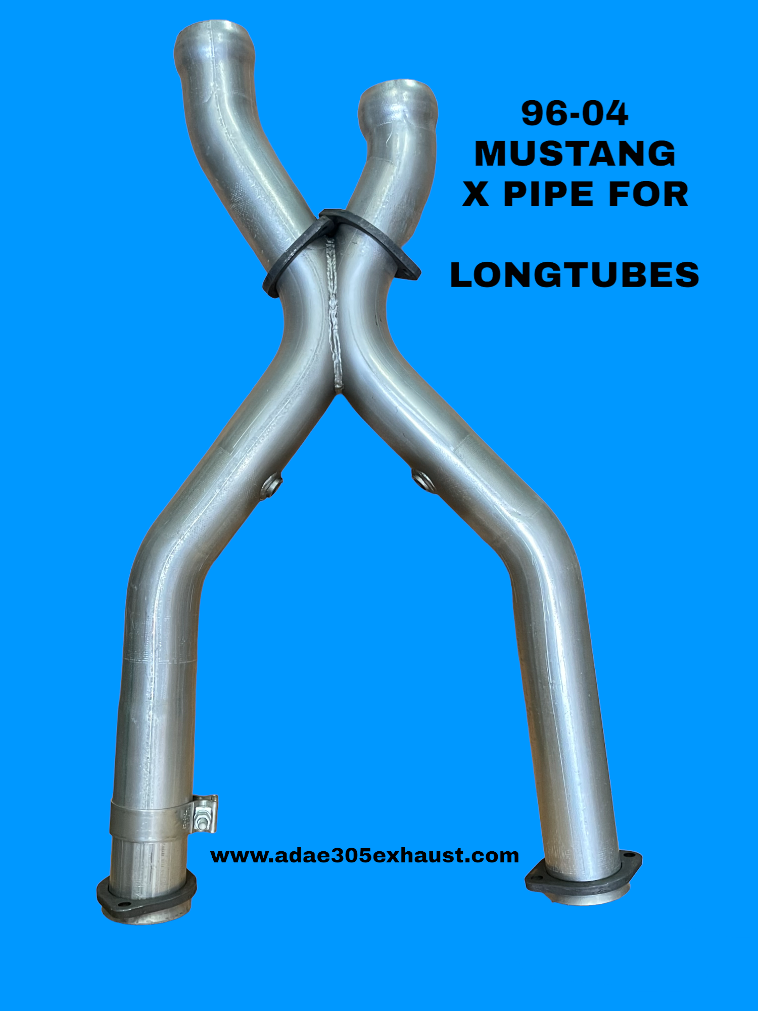 96-04 MUSTANG X PIPE FOR BBK, MAC LONGTUBES – adae305exhaust