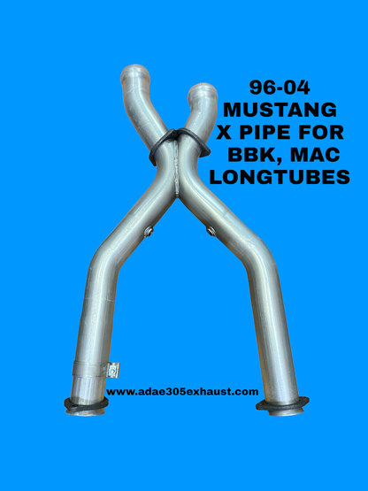 96-04 MUSTANG X PIPE FOR BBK, MAC LONGTUBES